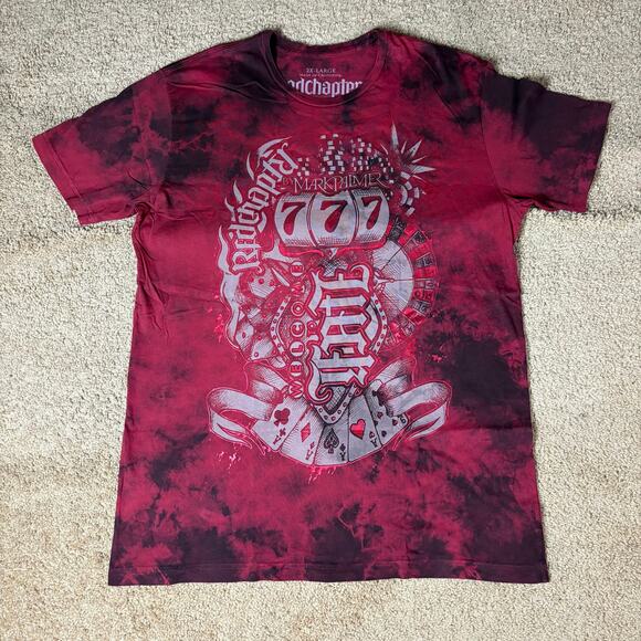 Red Chapter by Mark Palmer Faith 777 Vegas Shirt Men’s Sz 2XL Preowned - Picture 1 of 5